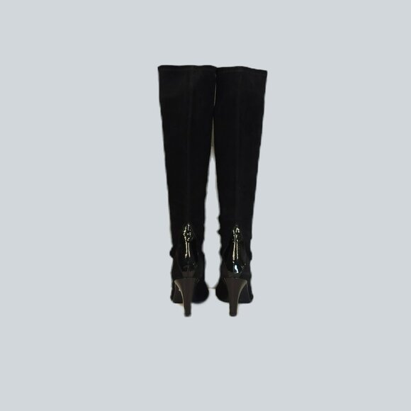 Vintage Stuart Weitzman Knee High Fitted Boots - Picture 1 of 4